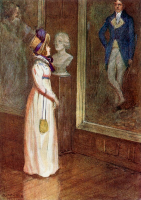 Ilustração para Orgulho e Preconceito por Jane Austen de Arthur Wallis Mills