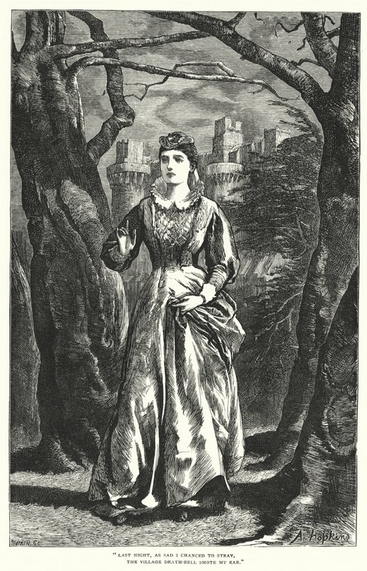 Cumnor Hall (gravura) de Arthur (after) Hopkins