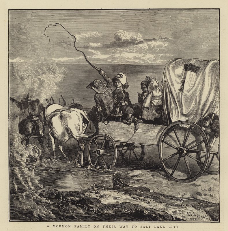 Uma Família Mórmon a caminho de Salt Lake City de Arthur Boyd Houghton