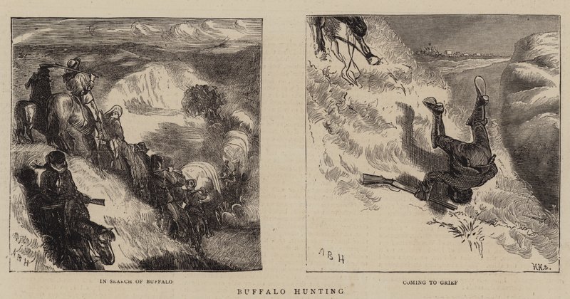 Caça ao Búfalo de Arthur Boyd Houghton