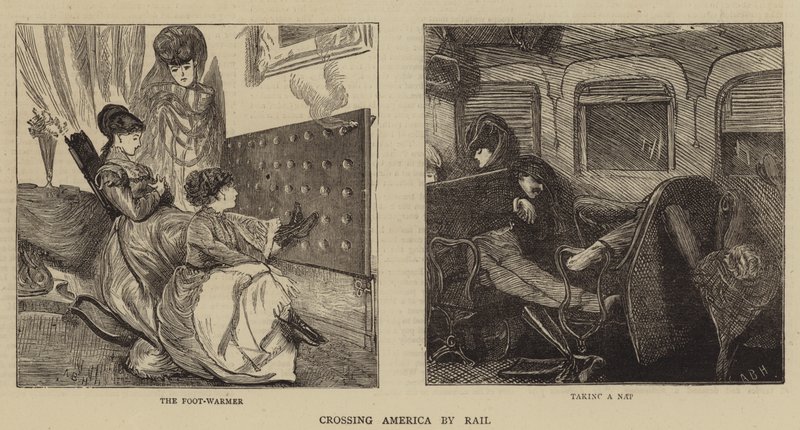 Atravessando a América de trem de Arthur Boyd Houghton