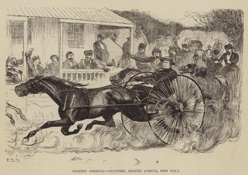 Gráfica América, Trote, Oitava Avenida, Nova Iorque de Arthur Boyd Houghton