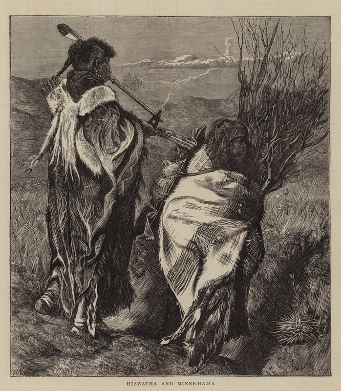 Hiawatha e Minne-ha-ha de Arthur Boyd Houghton