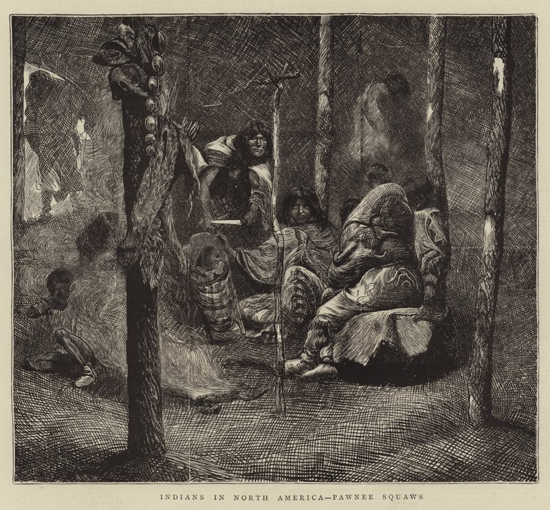 Índios na América do Norte, Pawnee Squaws de Arthur Boyd Houghton