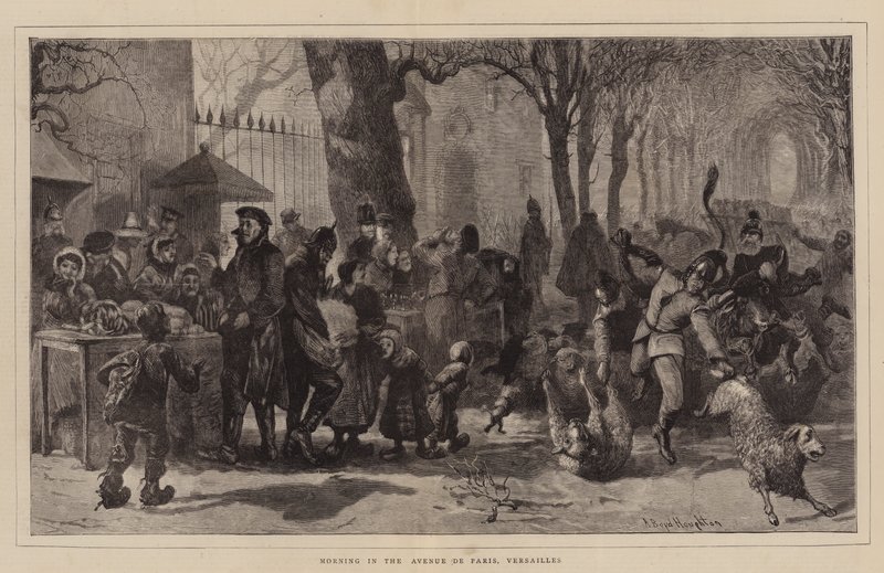 Manhã, em, a, avenida, de, paris, versalhes de Arthur Boyd Houghton