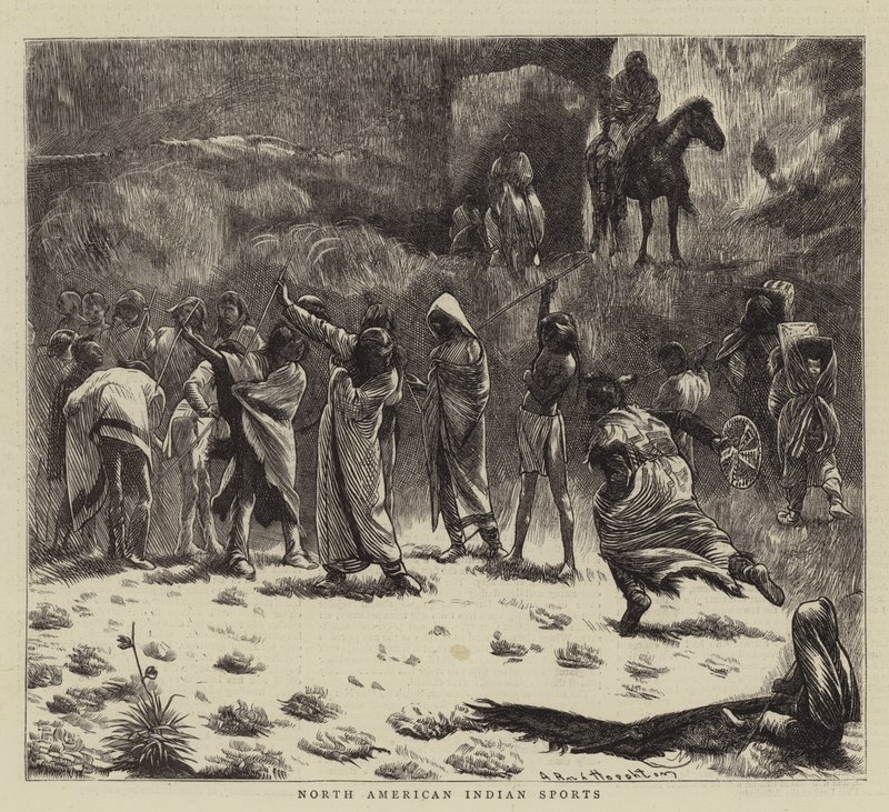 Esportes indianos norte-americanos de Arthur Boyd Houghton