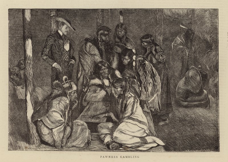 Pawnees Gambling de Arthur Boyd Houghton