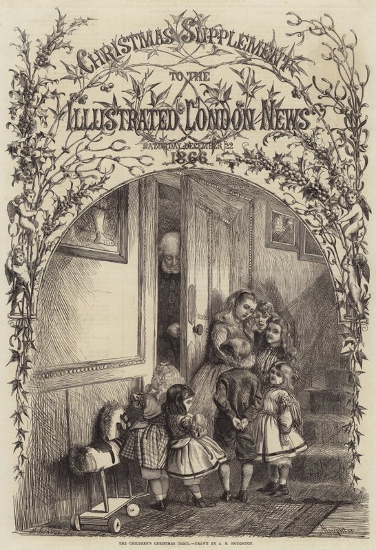 A canção de natal das crianças de Arthur Boyd Houghton