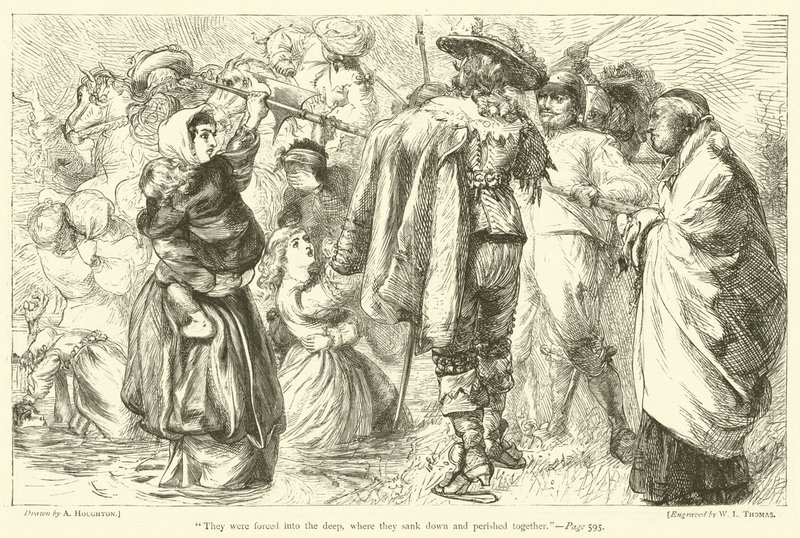 Eles foram forçados para o fundo, onde afundaram e morreram juntos de Arthur Boyd Houghton