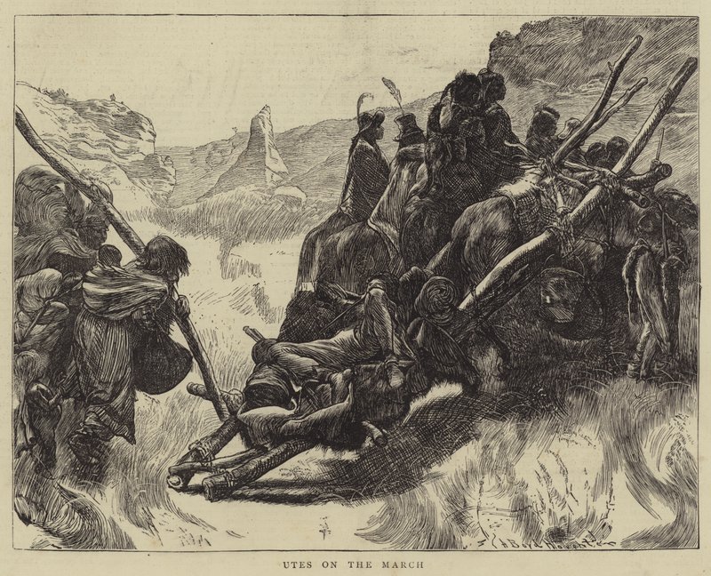 Utes no março de Arthur Boyd Houghton