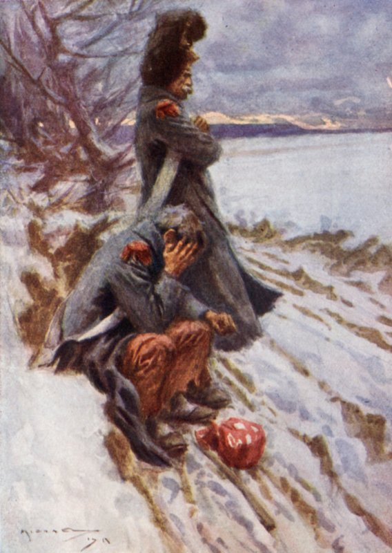 Os Dois Grenadiers (cor litho) de Arthur C. (after) Michael