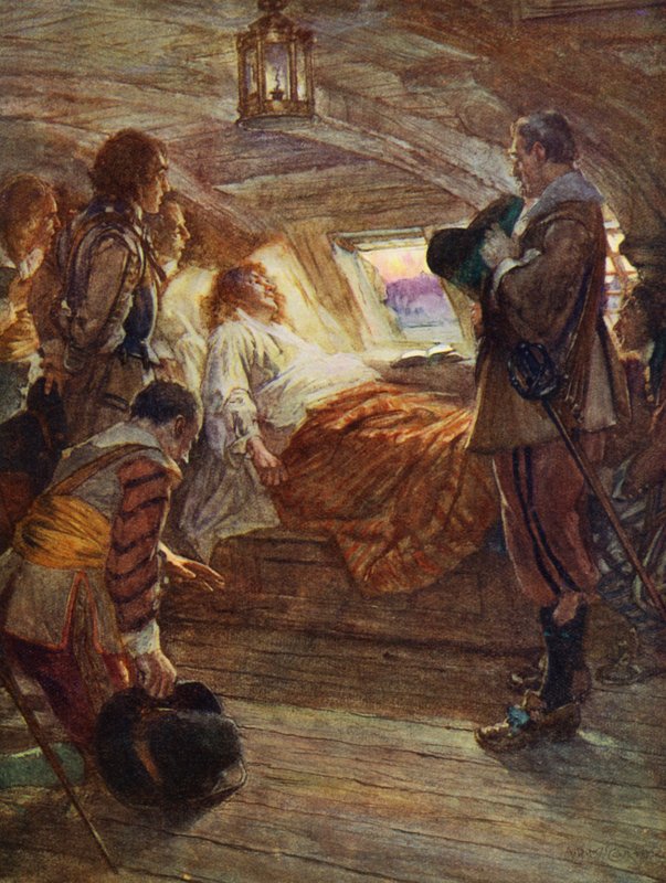 A morte de Sir Francis Drake de Arthur David (after) McCormick