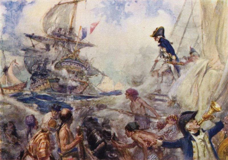 Capitão Nelson no Agamemnon envolvendo o Ca Ira de Arthur David McCormick