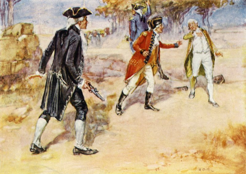 Duelo entre Warren Hastings e Philip Francis de Arthur David McCormick