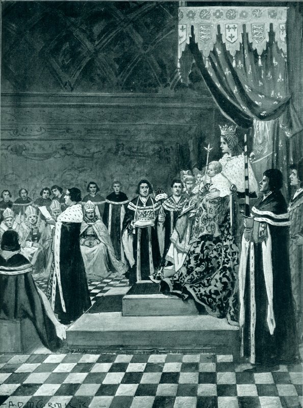 Henry VI abrindo o parlamento com sua mãe de Arthur David McCormick