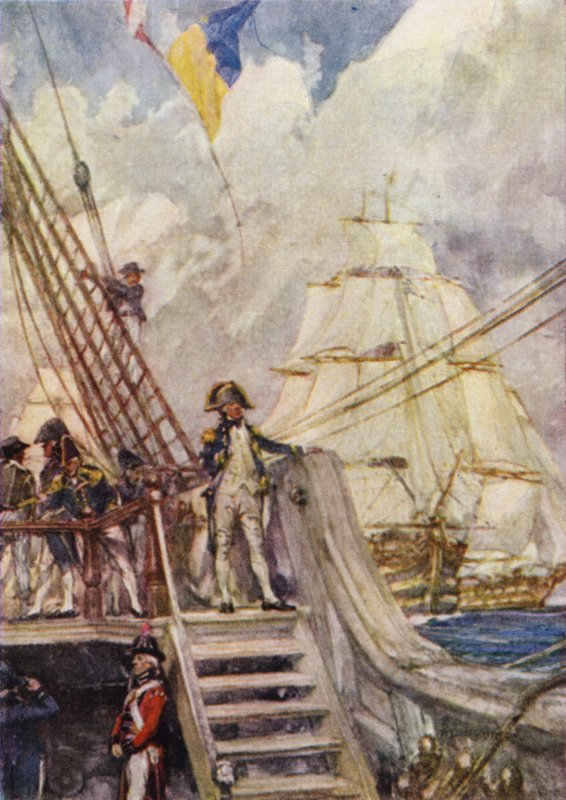 Nelson na perseguição da frota francesa de Arthur David McCormick