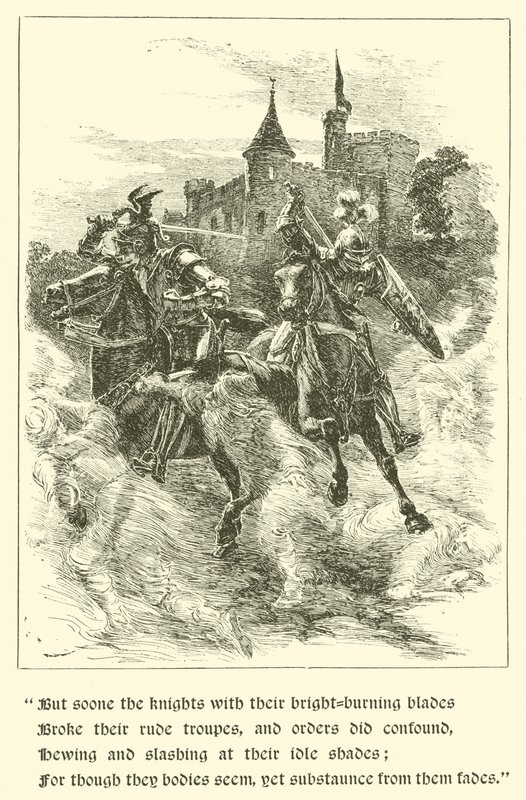 Sir Guyon, A Casa da Temperança (gravura) de Arthur George Walker