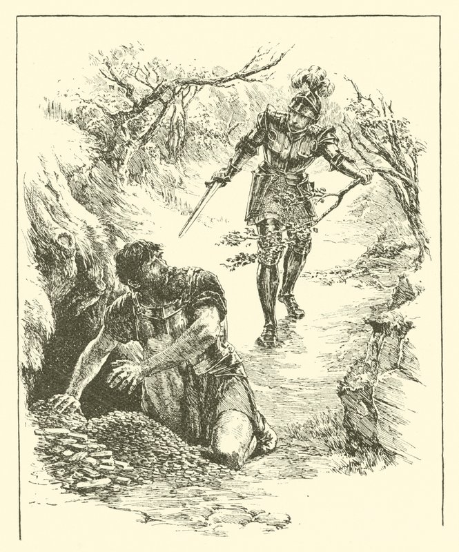 Sir Guyon, The Realm Of Pluto (gravura) de Arthur George Walker