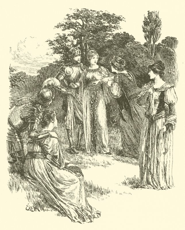 The Legend Of Britomart, A Viga de Ouro Premiada (gravura) de Arthur George Walker