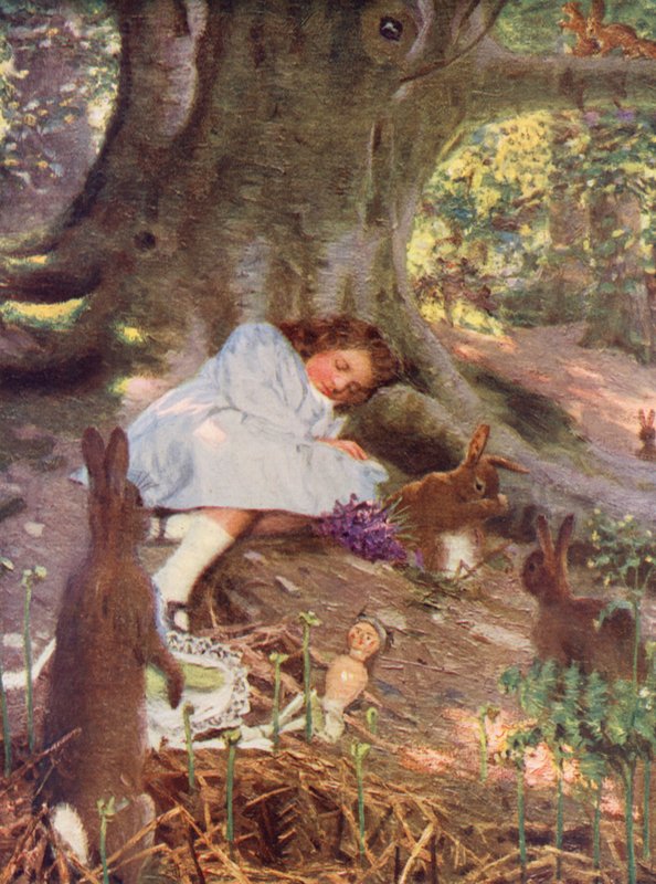 Perdido (litografia a cores) de Arthur Herbert Buckland