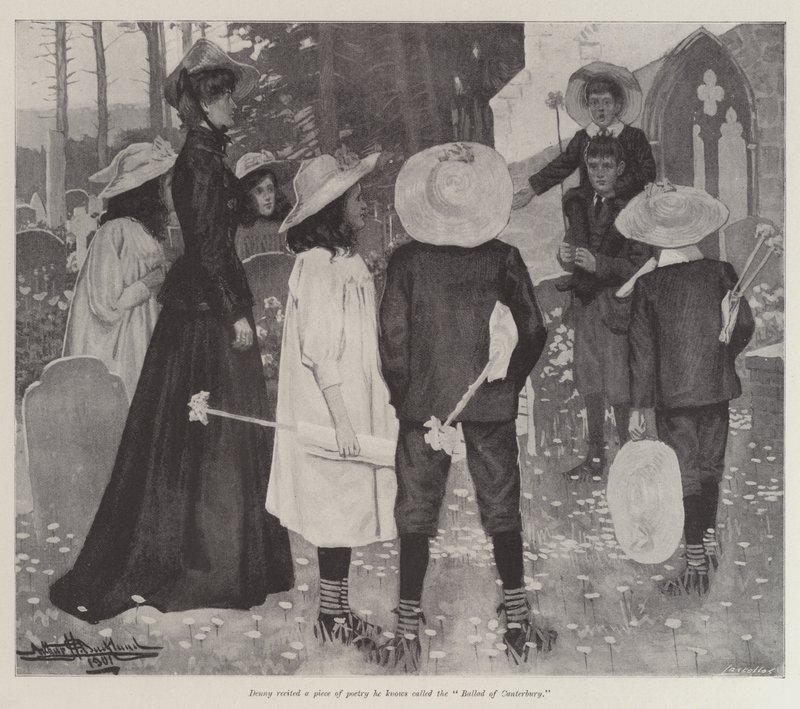 The Canterbury Pilgrims, por E Nesbit de Arthur Herbert Buckland