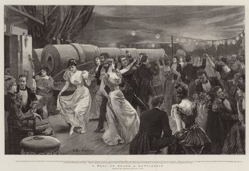 Uma bola a bordo de um couraçado de batalha de Arthur Hopkins