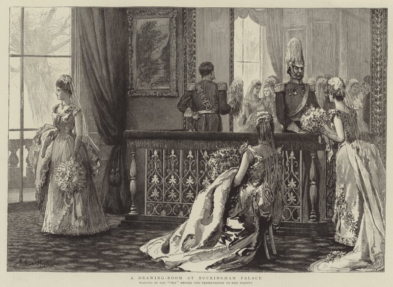 Uma sala de desenho no Palácio de Buckingham de Arthur Hopkins