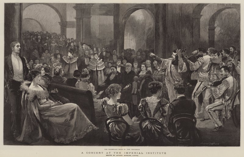 Um concerto no The Imperial Institute de Arthur Hopkins