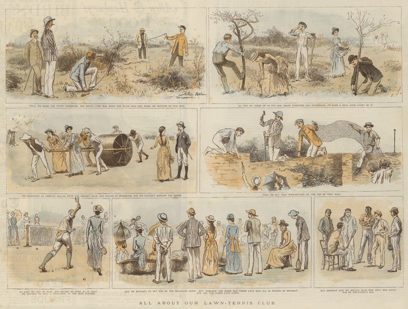 Tudo sobre o nosso Lawn-Tennis Club (chromolitho) de Arthur Hopkins