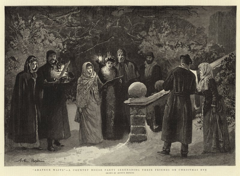 Amatuer Waits, uma Country House Party fazendo serenata para seus amigos na véspera de Natal de Arthur Hopkins