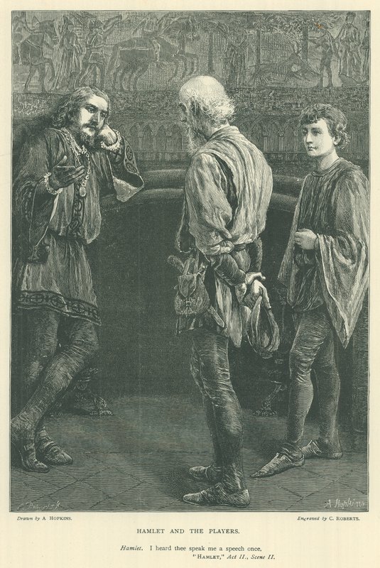 Ilustração para Hamlet de Arthur Hopkins