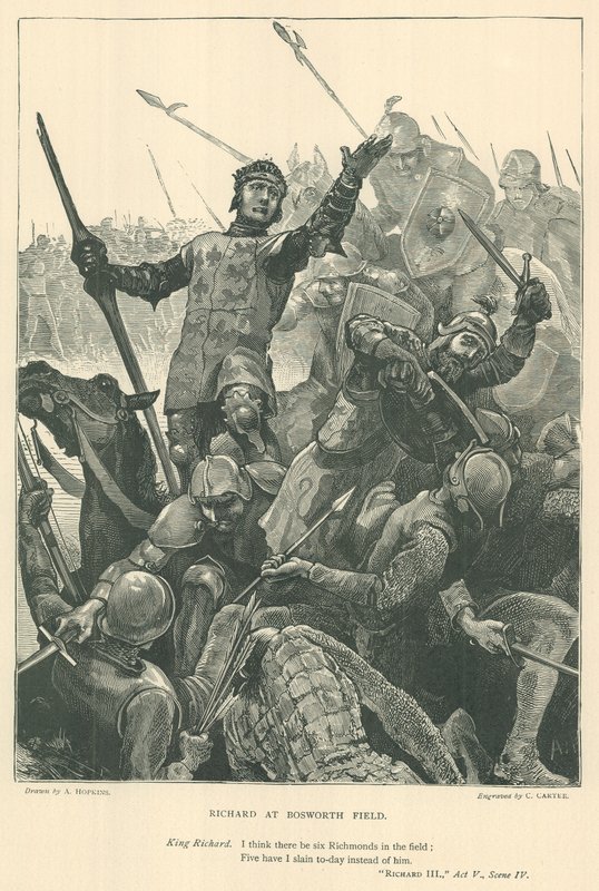 Ilustração para o rei Ricardo III de Arthur Hopkins