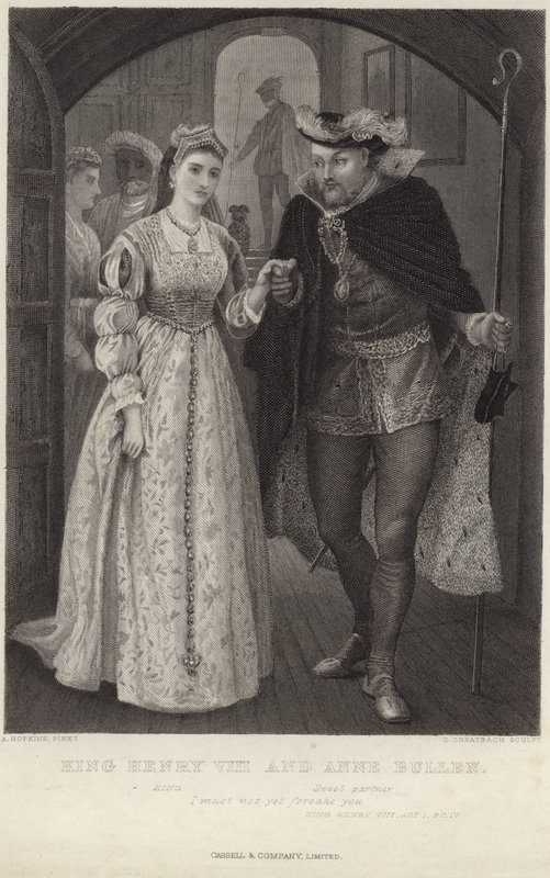 Rei Henry VIII e Anne Bullen de Arthur Hopkins