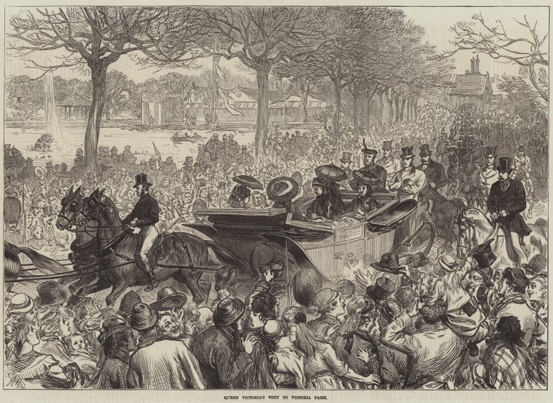 Visita da Rainha Vitória ao Victoria Park de Arthur Hopkins