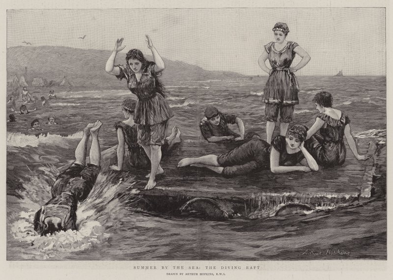 Verão à beira-mar, a jangada de mergulho de Arthur Hopkins