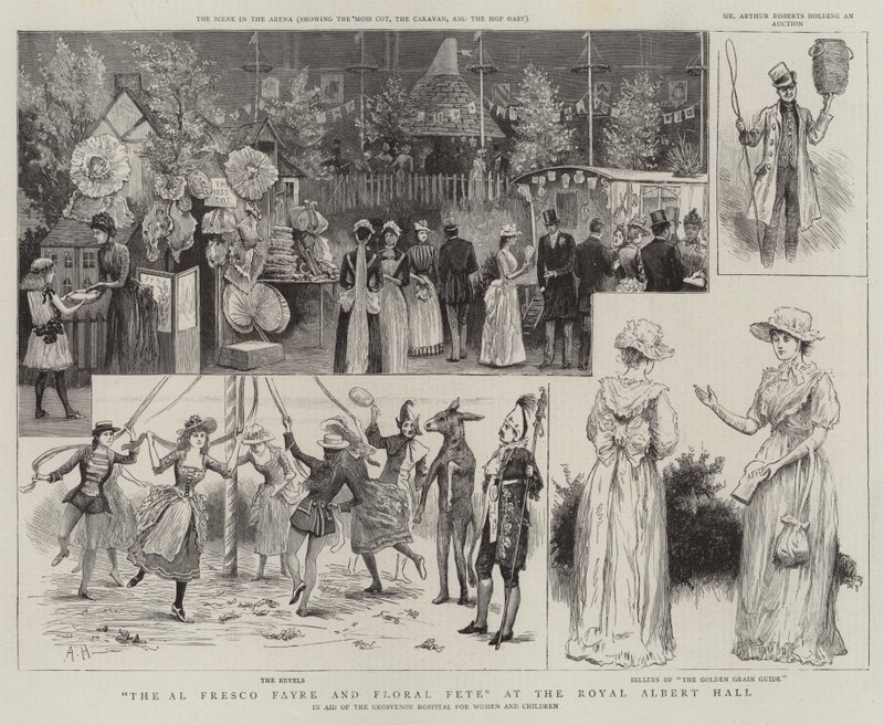 O Al Fresco Fayre e Floral Fete no Royal Albert Hall de Arthur Hopkins