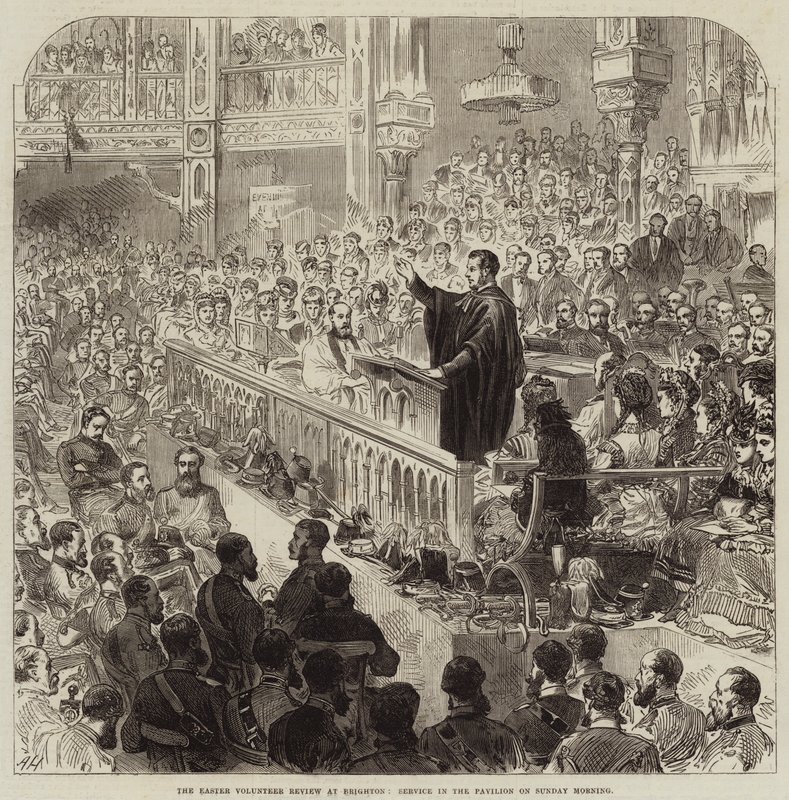 A Revisão Voluntária da Páscoa em Brighton, Serviço no Pavilhão no Domingo de Manhã de Arthur Hopkins