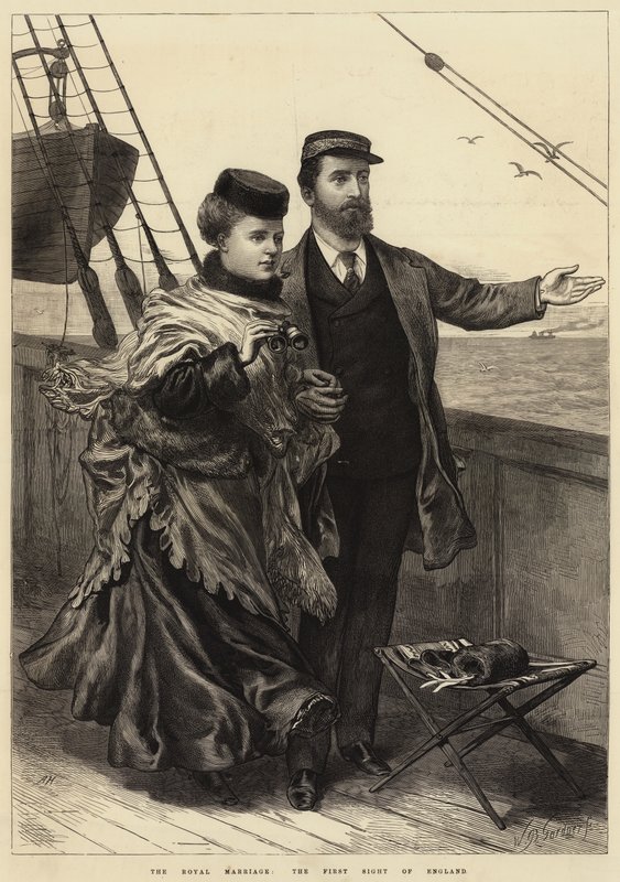O casamento real, a primeira visão da Inglaterra de Arthur Hopkins