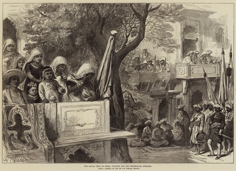 A visita real à Índia, esperando pelo Shahzadah, Gwalior de Arthur Hopkins