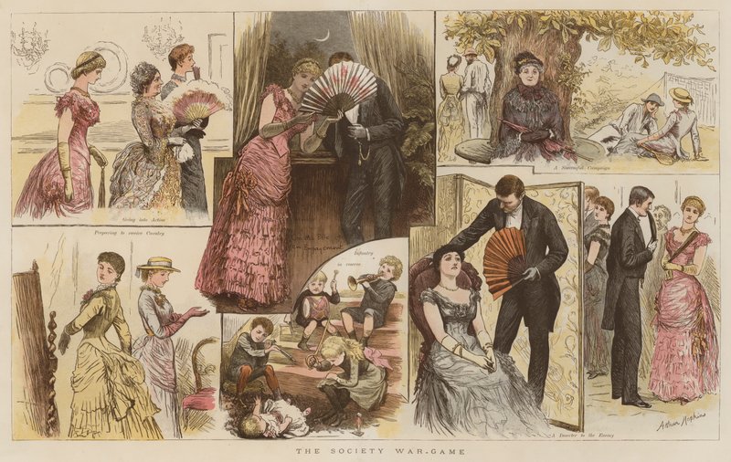 O jogo de guerra da sociedade (chromolitho) de Arthur Hopkins