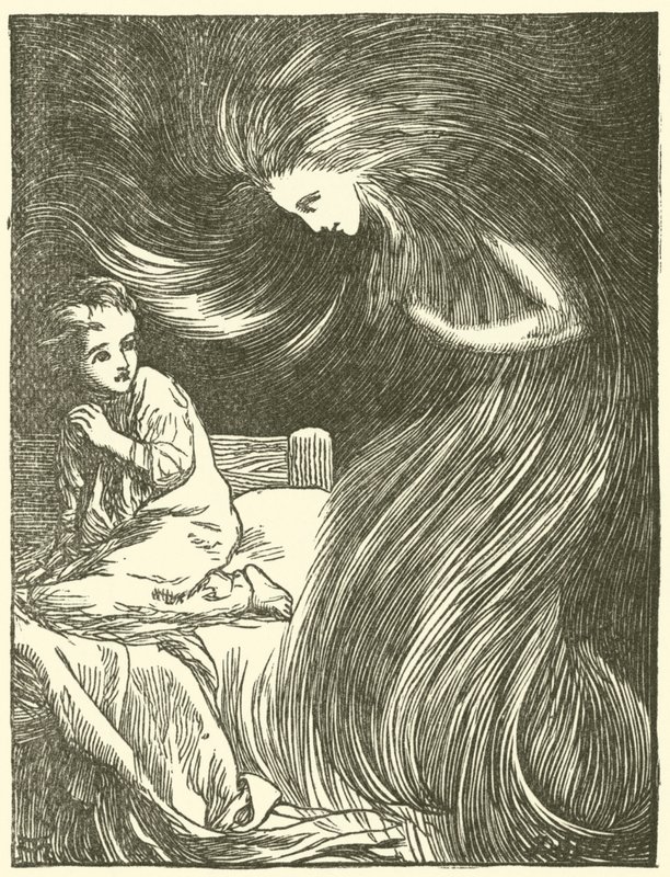 Na parte de trás do vento norte de Arthur Hughes