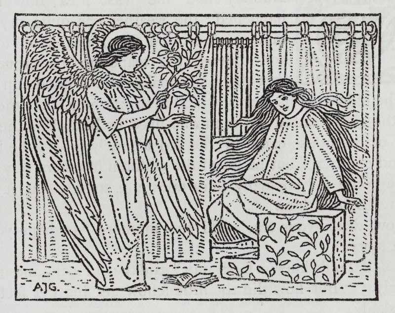 Hans Christian Andersen: Os Sapatos Vermelhos (litho) de Arthur Joseph Gaskin