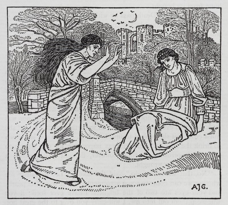 Hans Christian Andersen: A História de uma Mãe (litho) de Arthur Joseph Gaskin