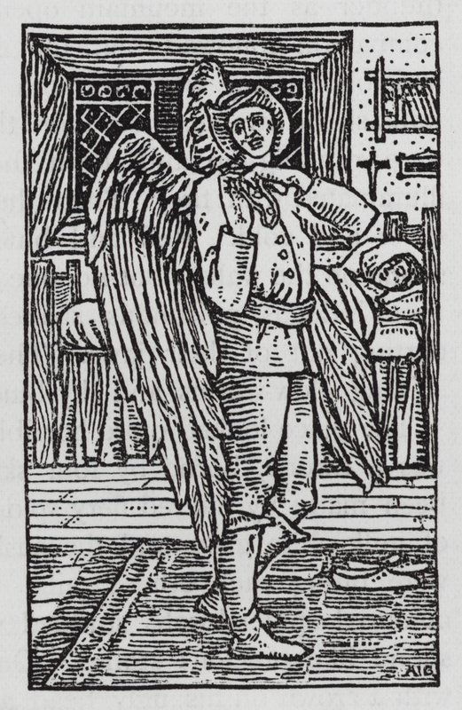 Hans Christian Andersen: O Companheiro de Viagem (litho) de Arthur Joseph Gaskin