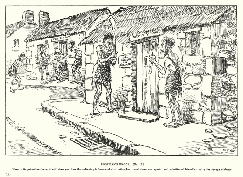 Batida do carteiro (litografia) de Arthur Moreland
