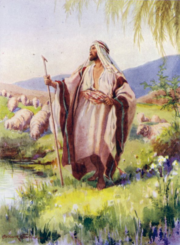 O Senhor é o meu pastor (cor litho) de Arthur Twidle