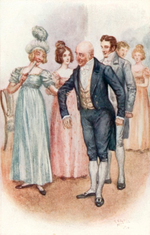 Ilustração para Emma por Jane Austen de Arthur Wallis Mills