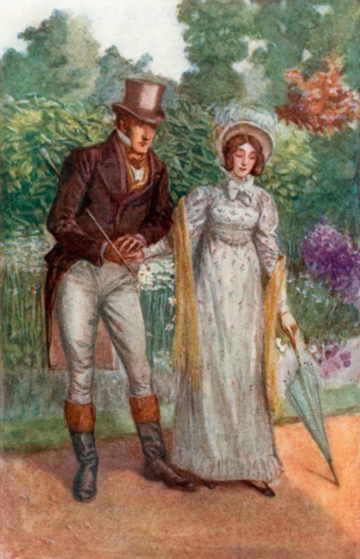 Ilustração para Emma por Jane Austen de Arthur Wallis Mills