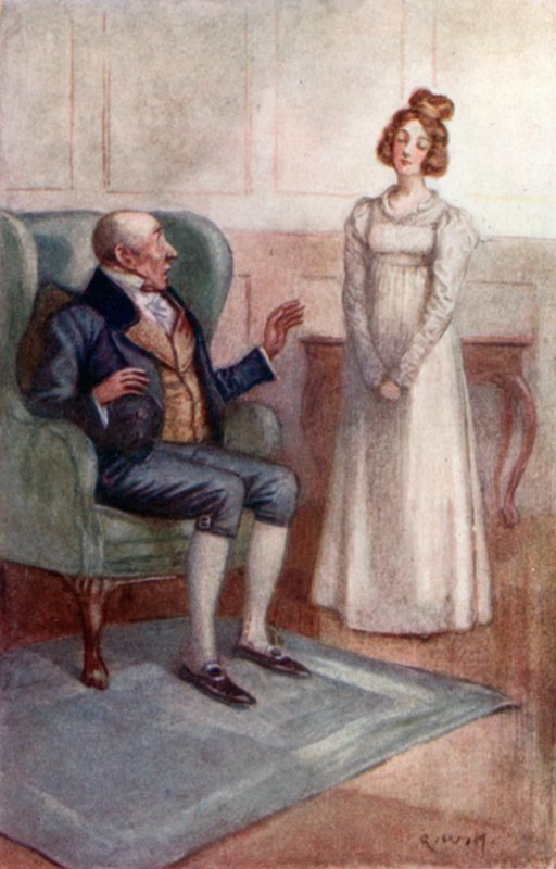 Ilustração para Emma por Jane Austen de Arthur Wallis Mills