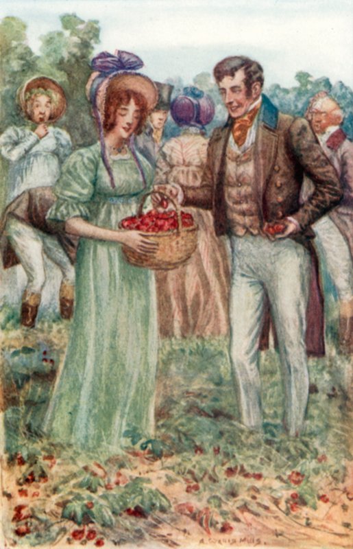 Ilustração para Emma por Jane Austen de Arthur Wallis Mills